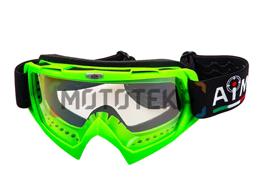 Мотоочки кроссовые AiM (Аим) 634-600 Green